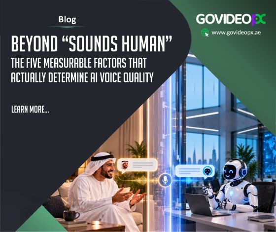 GovideoPX Publishes a blog on Beyond “Sounds Human”: The Five Measurable Factors That Actually Determine AI Voice Quality